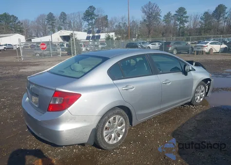 2012 Honda Civic Lx from USA, damaged, VIN 19XFB2F58CE065435